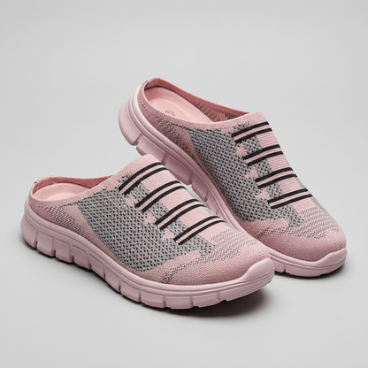 Keswick Breathable Mesh Slip-On Trainers - Pink