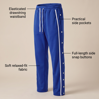 Kingsbury Wide-Leg Street Trousers