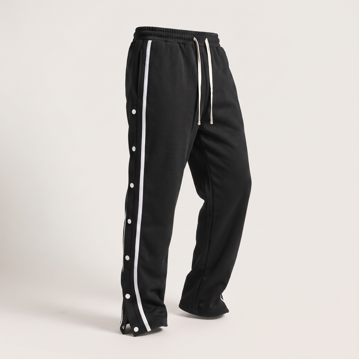 Kingsbury Wide-Leg Street Trousers - Black