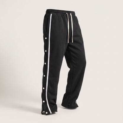 Kingsbury Wide-Leg Street Trousers - Black