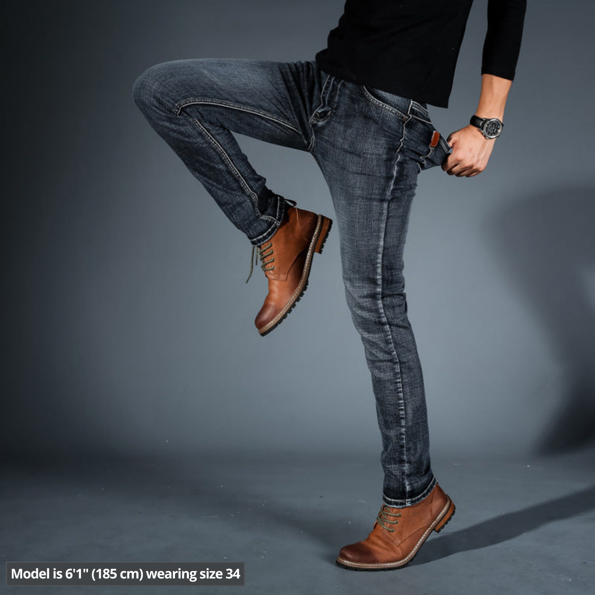 Kingsley Stretch Denim - Black