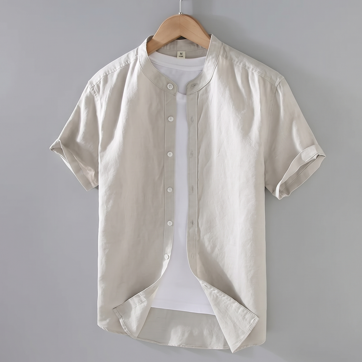 Kingsmead Breathable Cotton Shirt - Beige