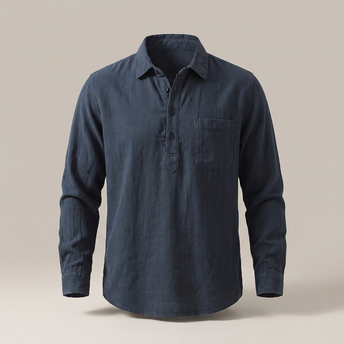 Kyoto Collar Shirt - Navy