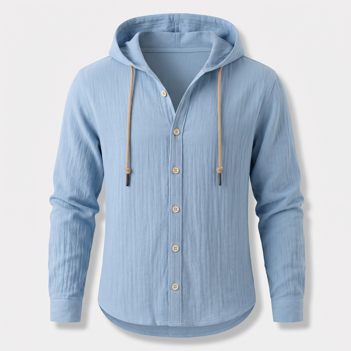 Langford Hooded Shirt Jacket - Blue