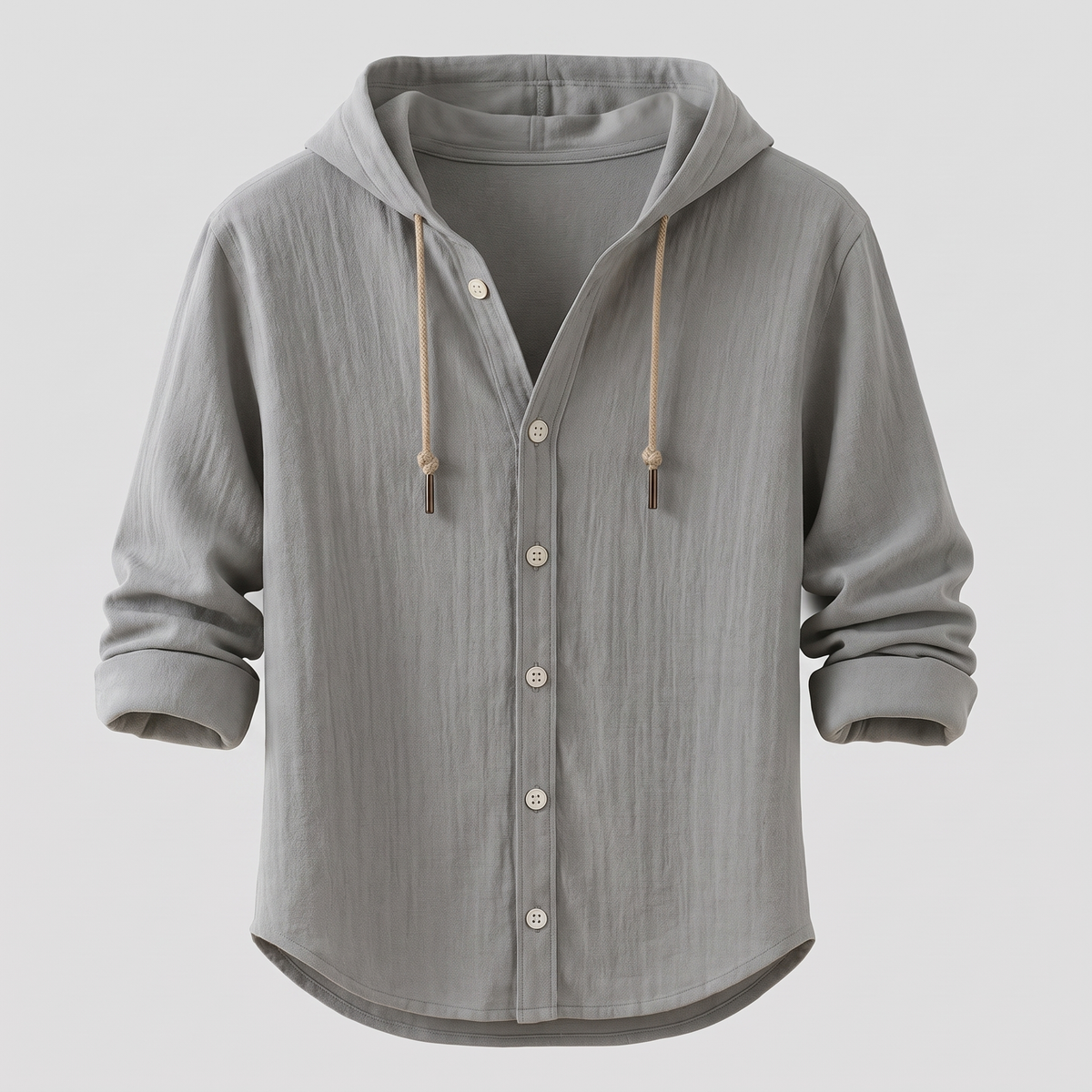 Langford Hooded Shirt Jacket - Grey