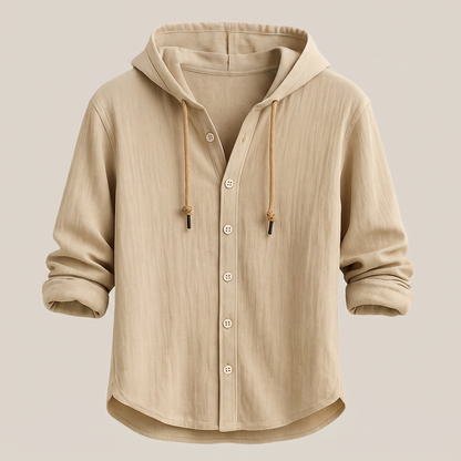 Langford Hooded Shirt Jacket - Sand