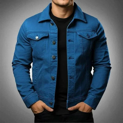 Langley Relaxed Denim Jacket - Blue