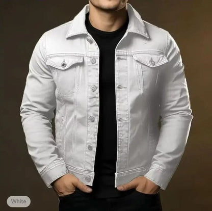 Langley Relaxed Denim Jacket - White