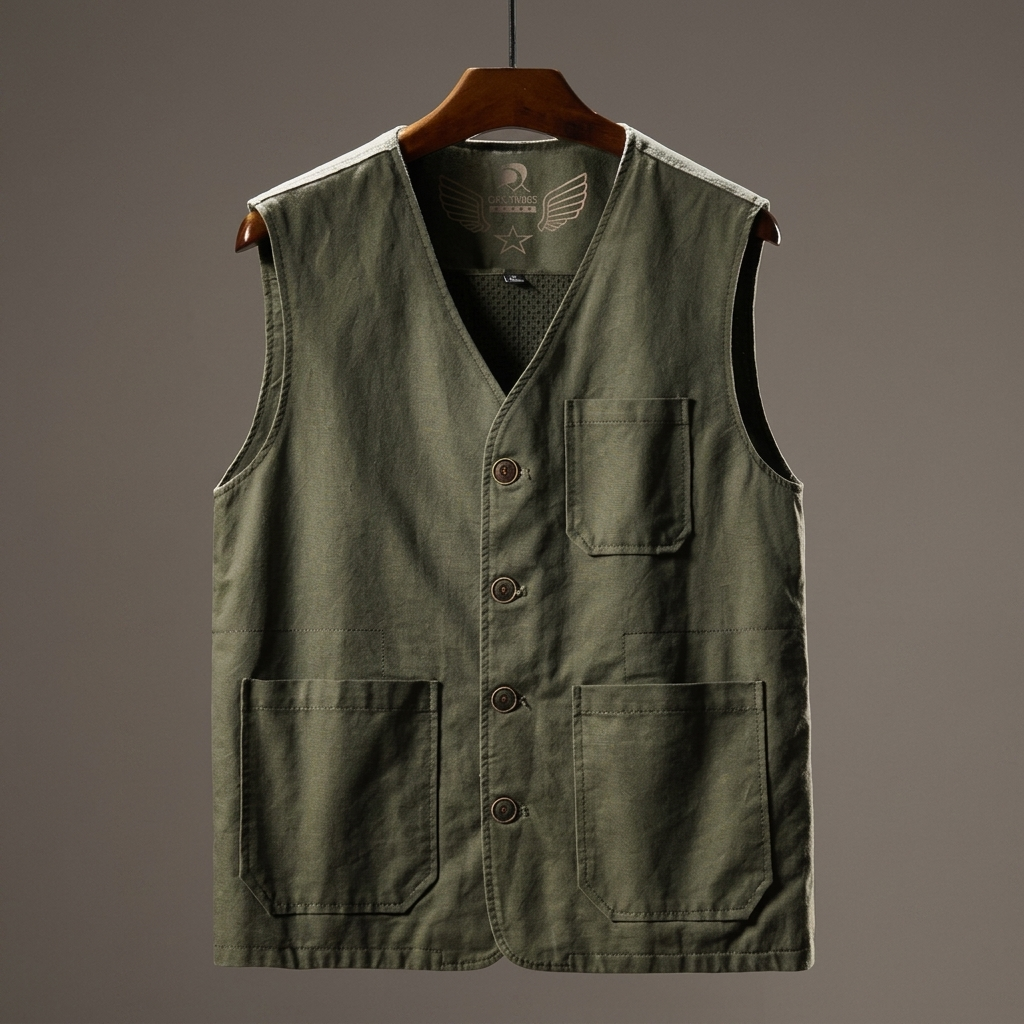 Larchford Utility Gilet - Army Green