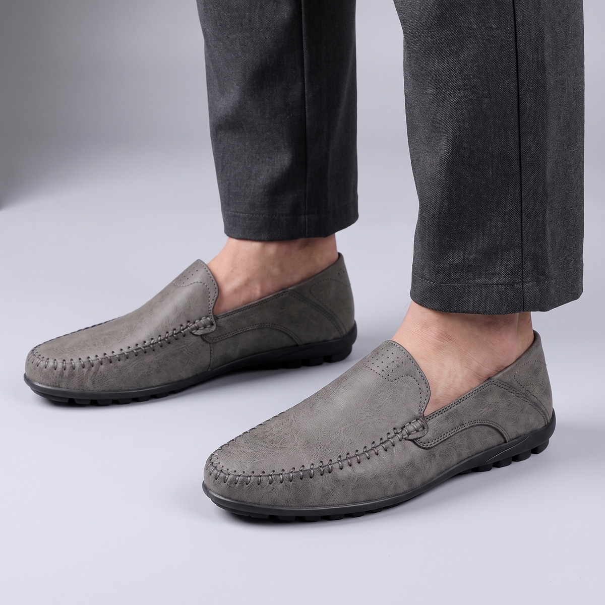 Leather-Look Moccasion