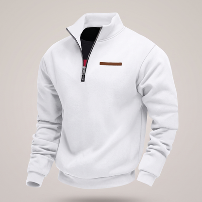 Lennox Fleece Sweatshirt - White