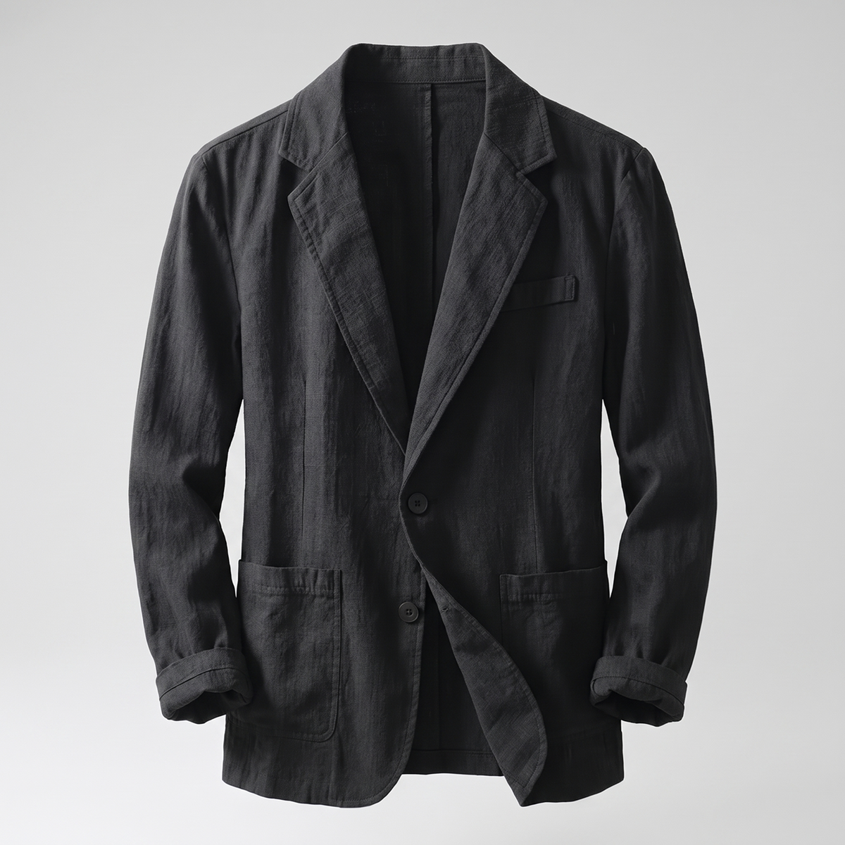 Lennox Linen Jacket - Black