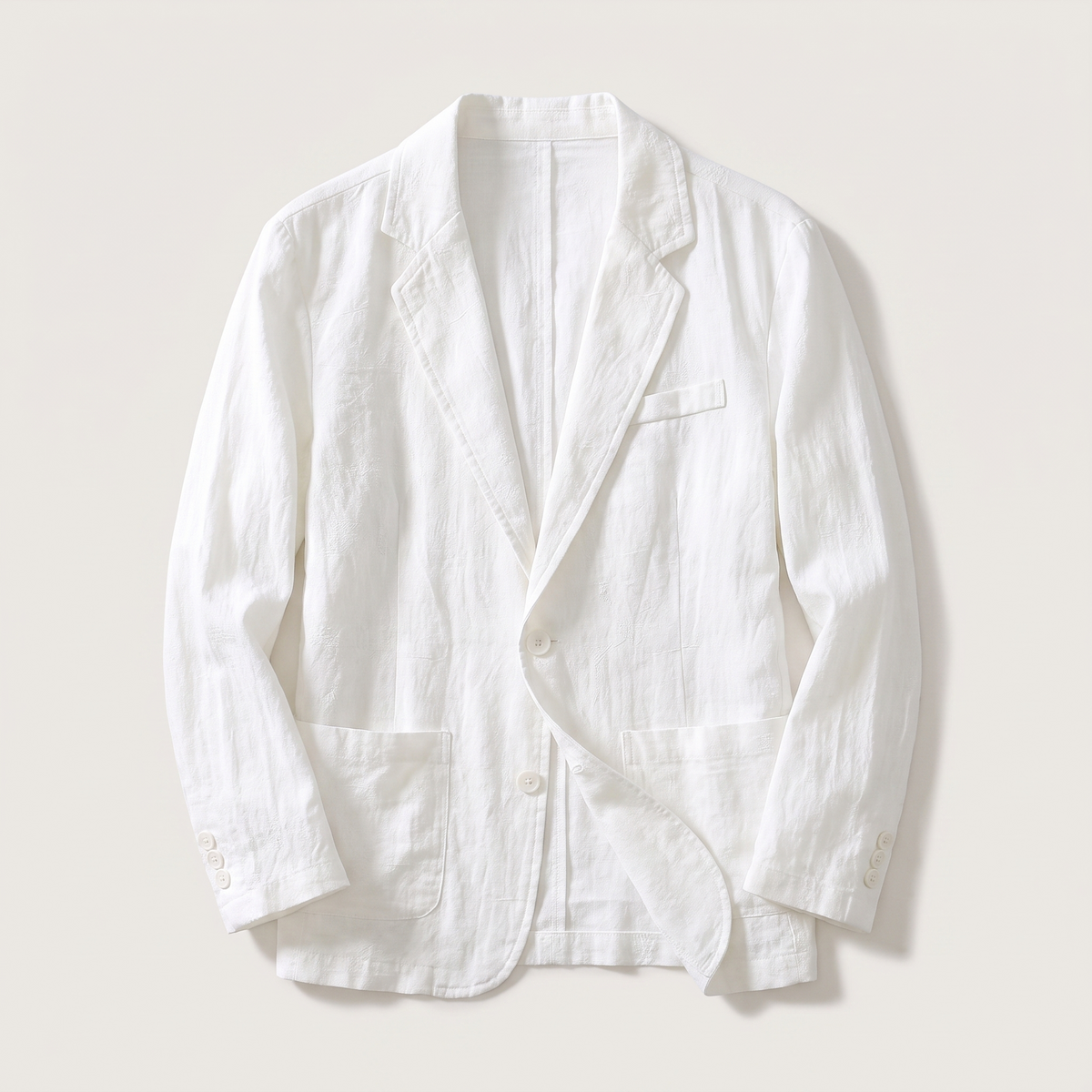 Lennox Linen Jacket - White
