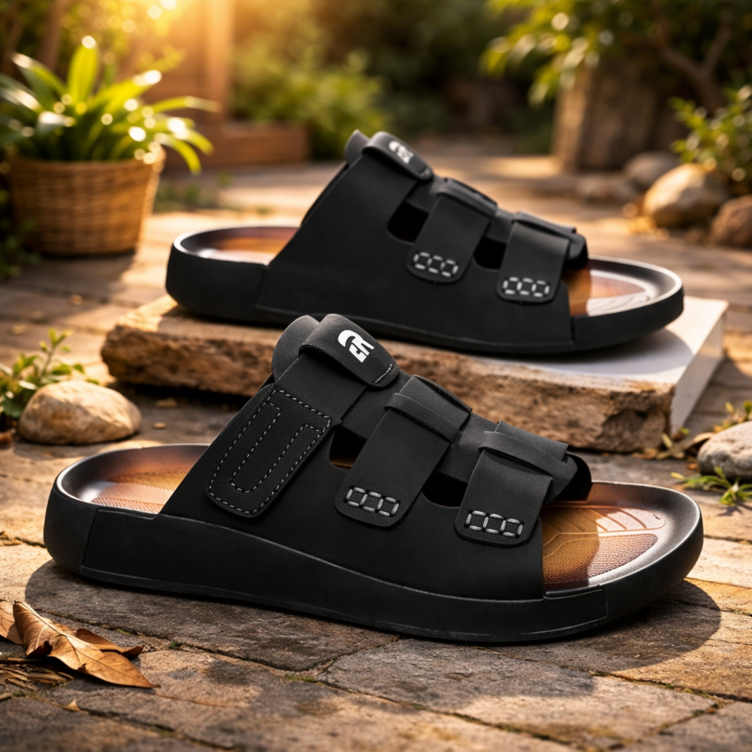 Leo Comfort Slides - Black