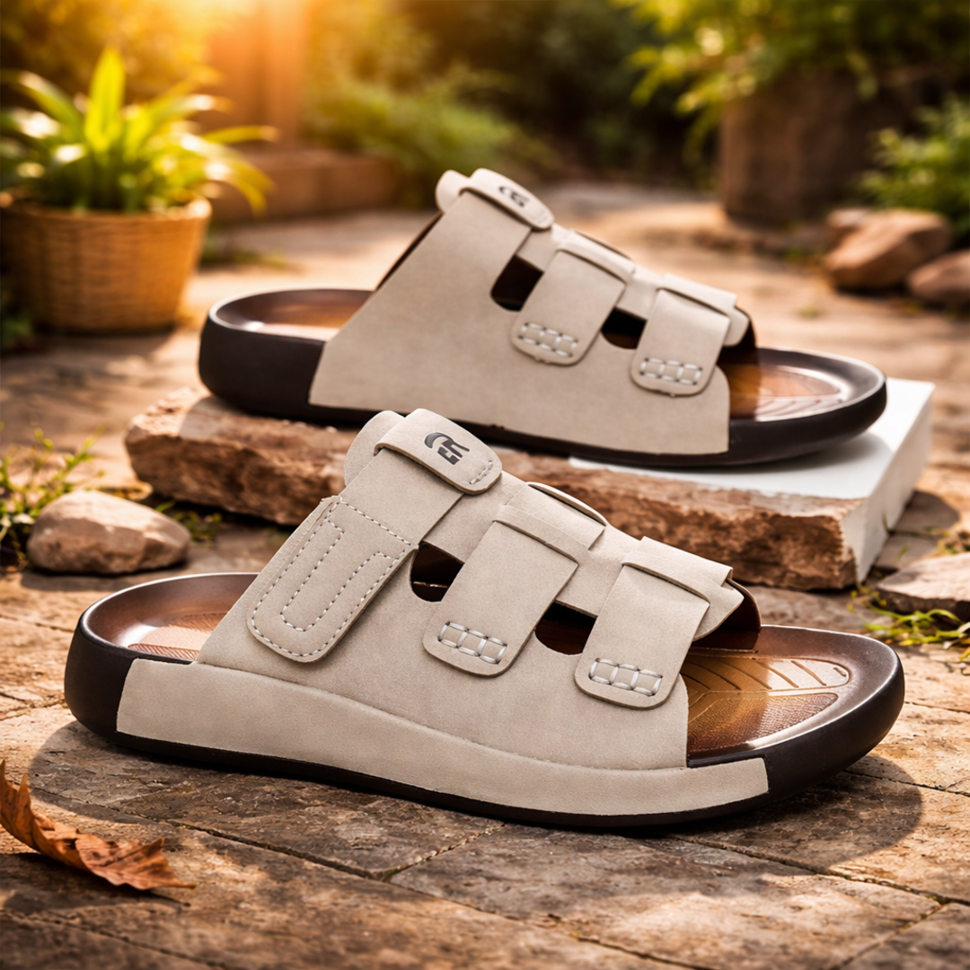 Leo Comfort Slides - Khaki