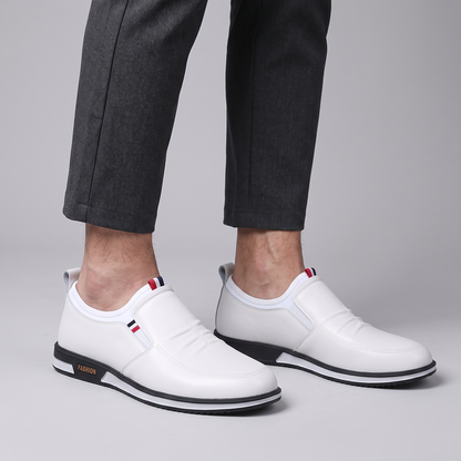 Liam Leather-Look Slip-On Sneakers
