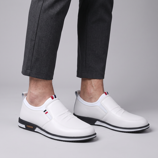 Liam Leather-Look Slip-On Sneakers
