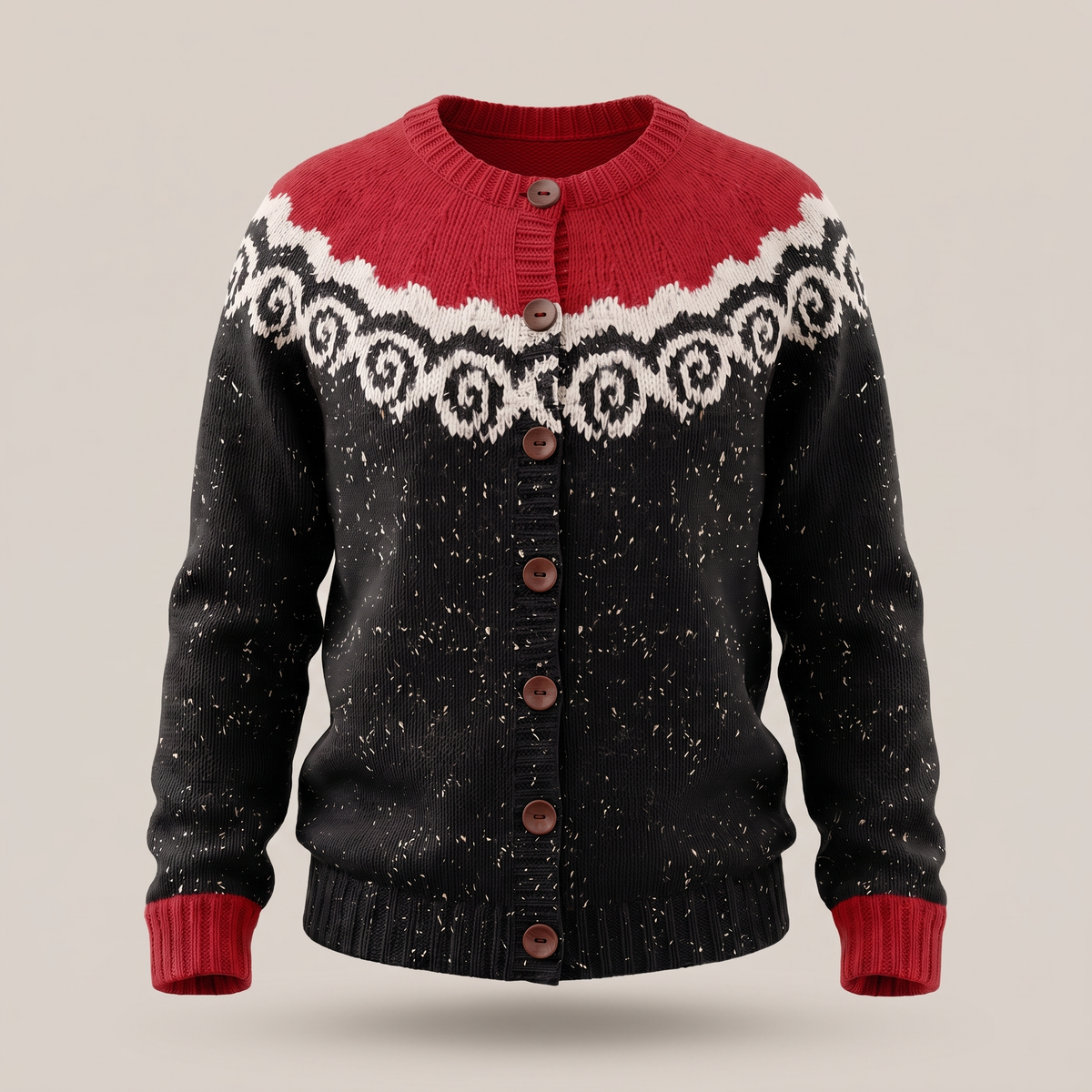 Lilia Casual Knit Layer - Black