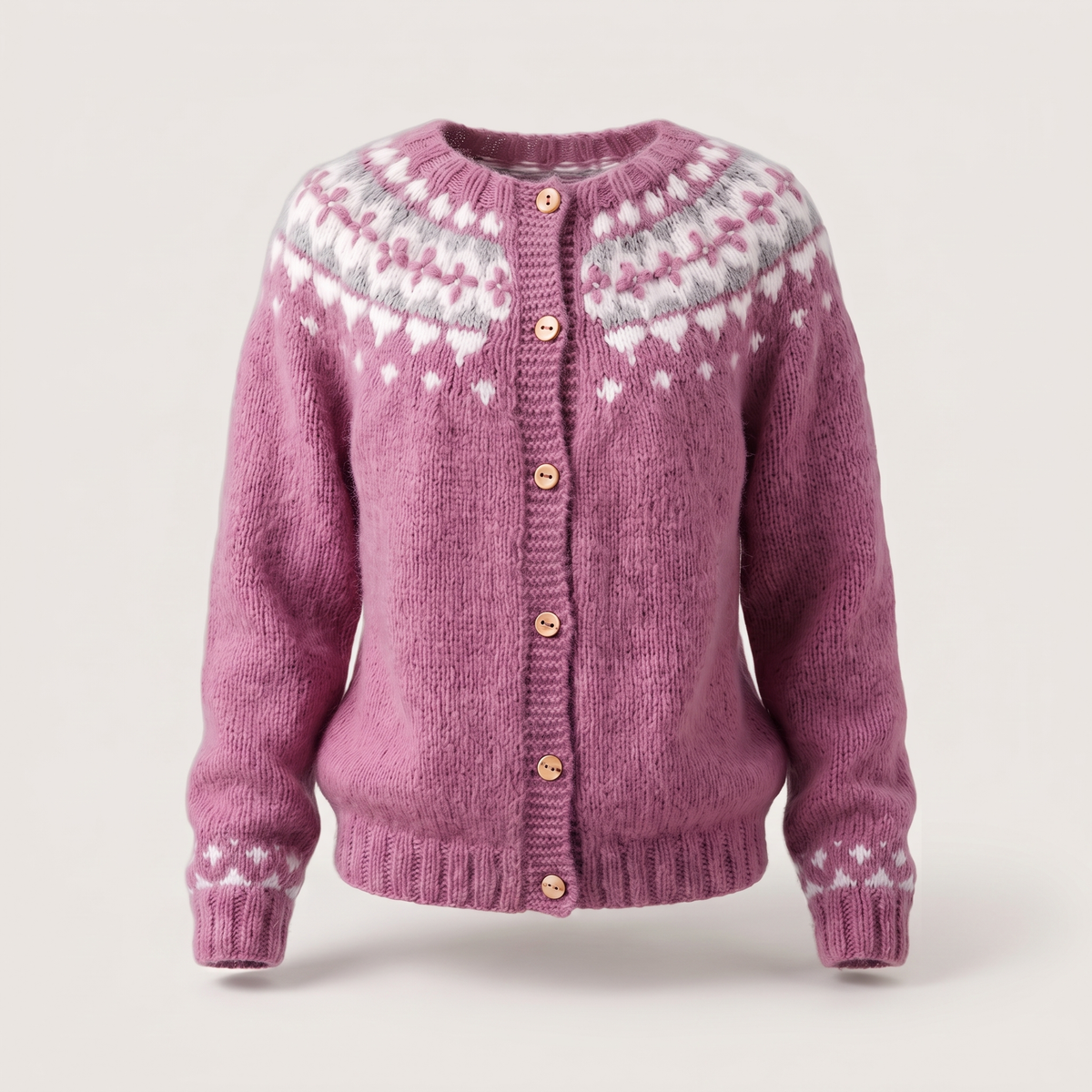 Lilia Casual Knit Layer - Purple