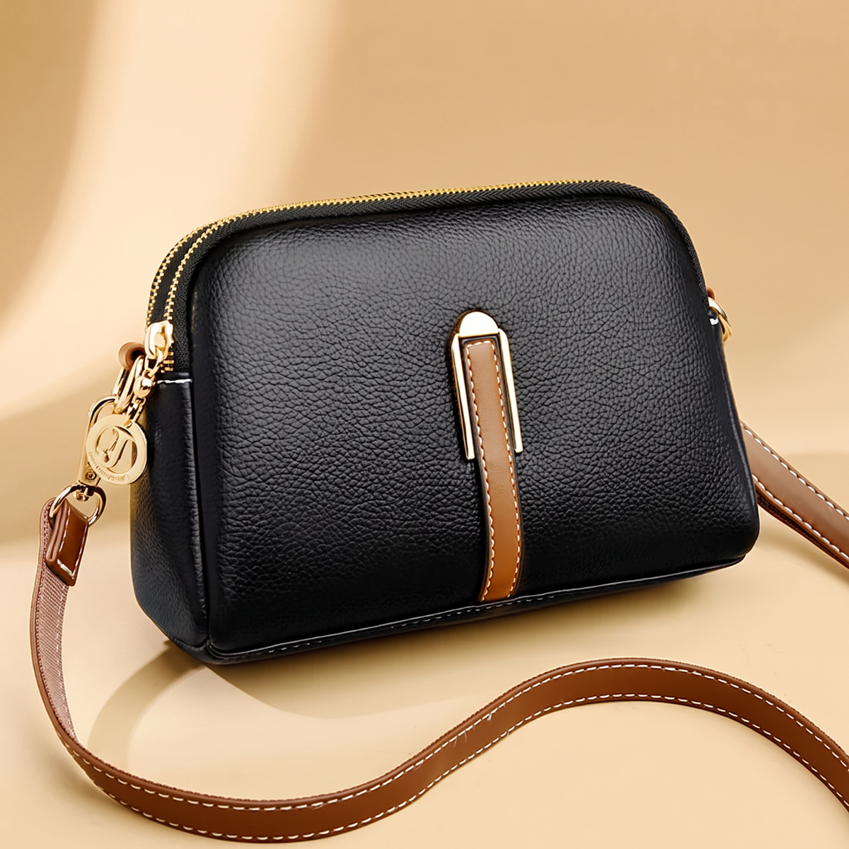 Lilian Luxe Shoulder Bag - Black