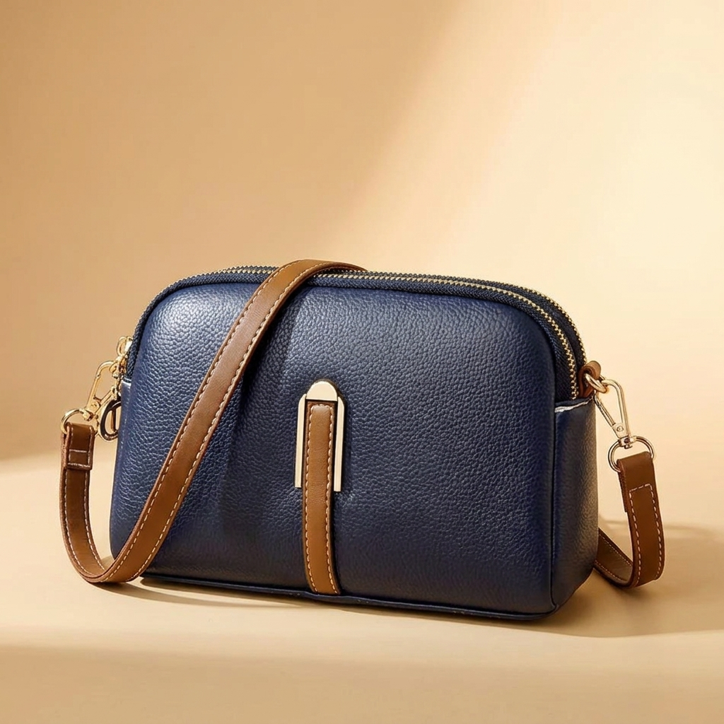 Lilian Luxe Shoulder Bag - Midnight Blue