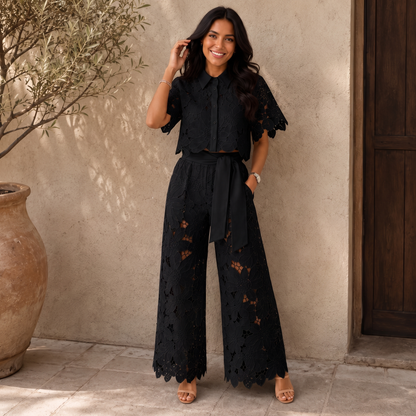 Lilleshall Breezy Co-Ord Set - Black