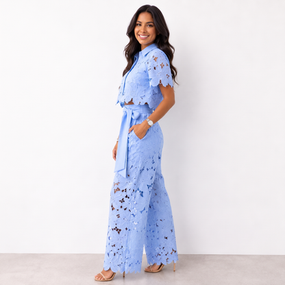 Lilleshall Breezy Co-Ord Set - Blue