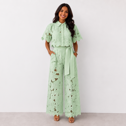Lilleshall Breezy Co-Ord Set - Green