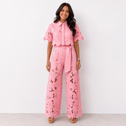 Lilleshall Breezy Co-Ord Set - Pink