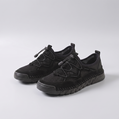 Lindford Airflow Walking Shoes - Black