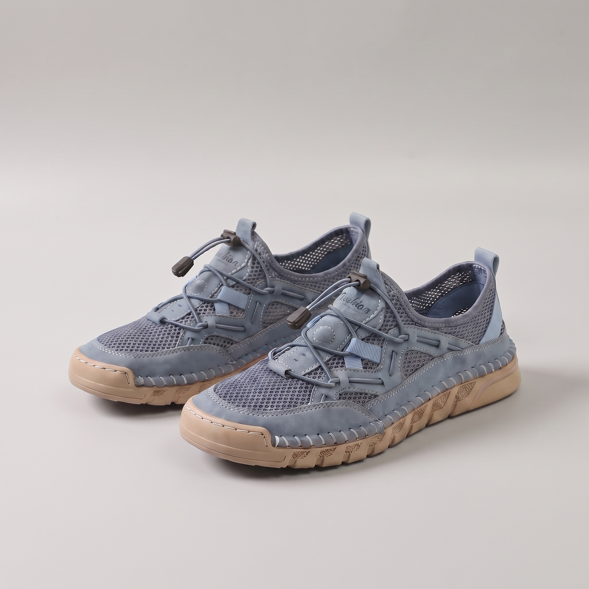 Lindford Airflow Walking Shoes - Light Blue