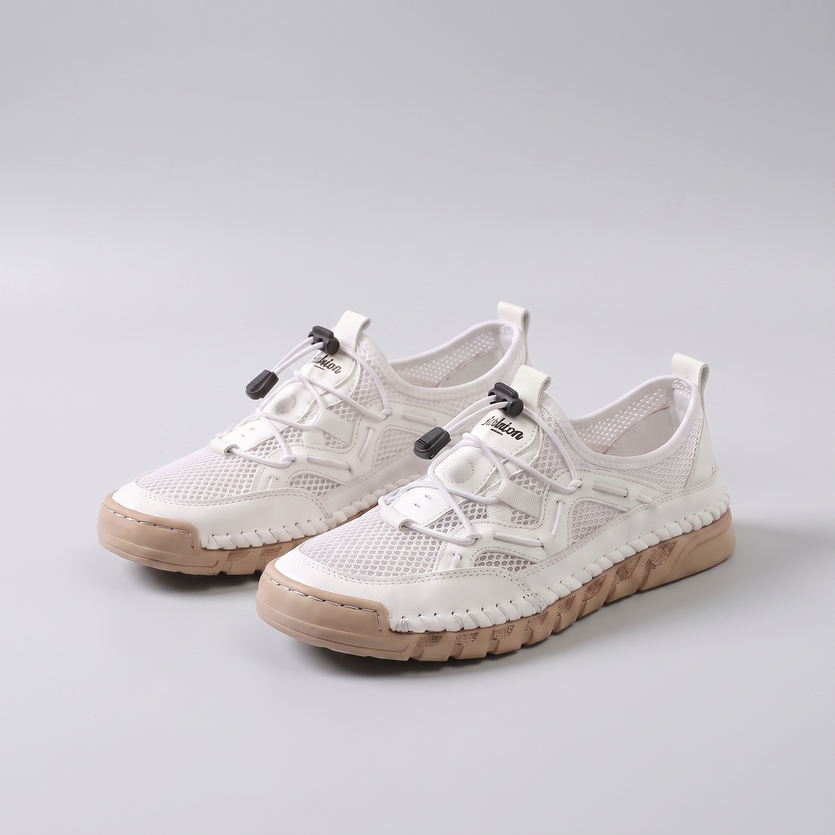 Lindford Airflow Walking Shoes - White