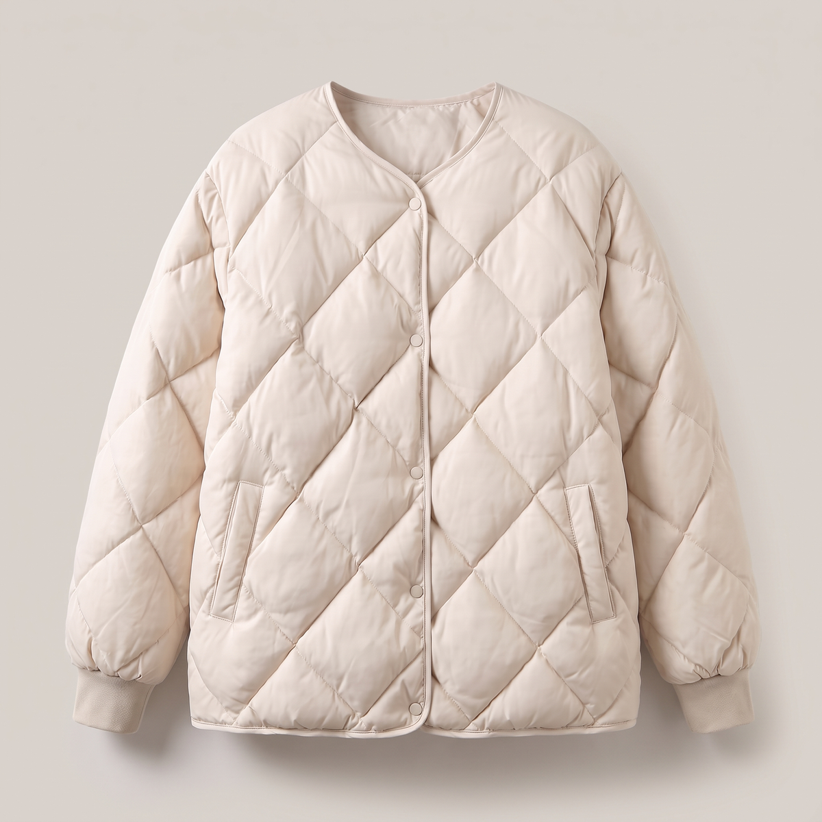 Linnea Soft Cotton Parka - Beige