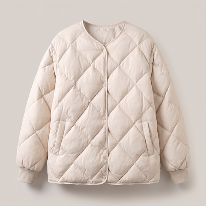 Linnea Soft Cotton Parka - Beige