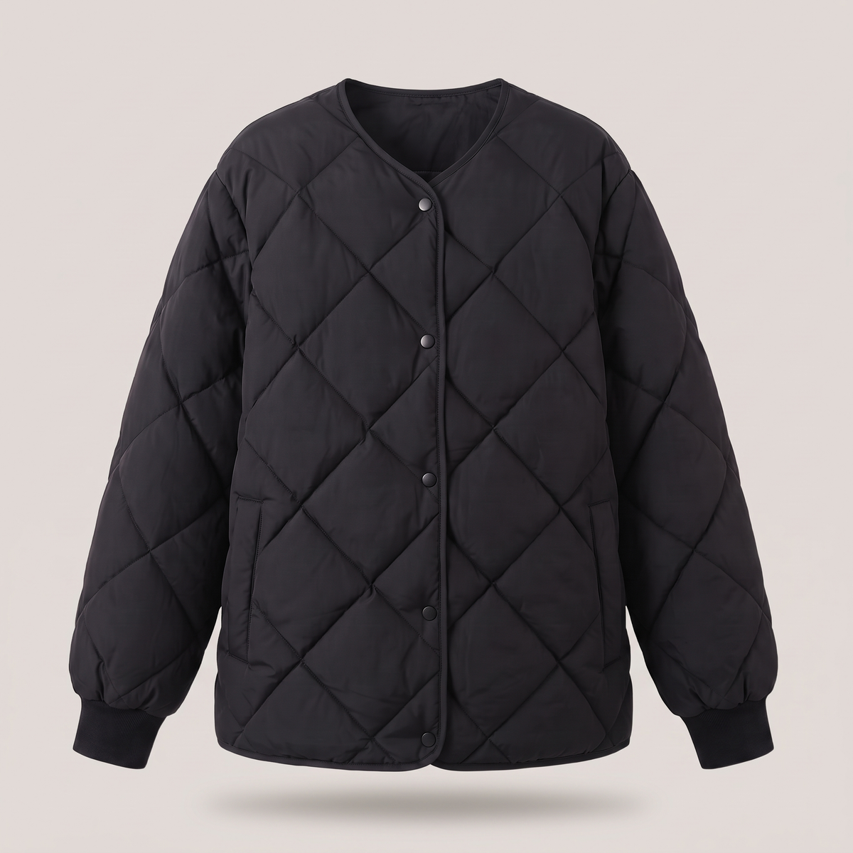 Linnea Soft Cotton Parka - Black