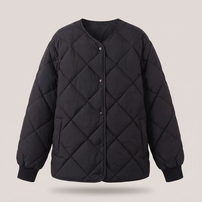 Linnea Soft Cotton Parka - Black