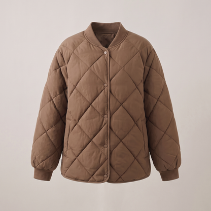 Linnea Soft Cotton Parka - Coffee