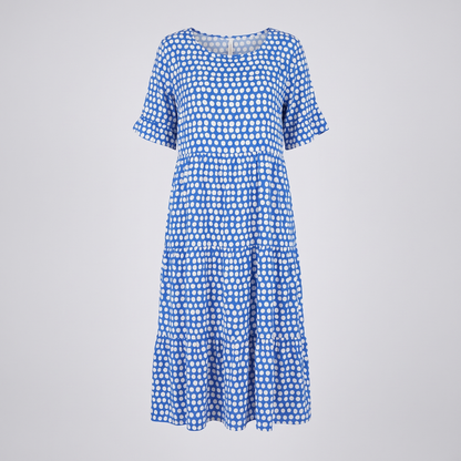 Livia Elegant Midi Dress - Blue