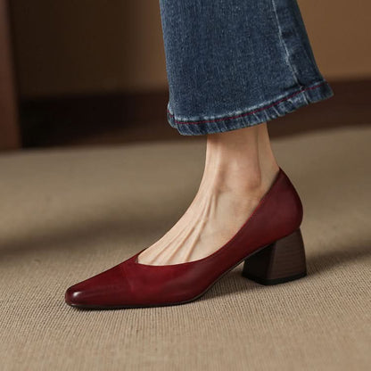 Livia Luxe Pumps - Maroon