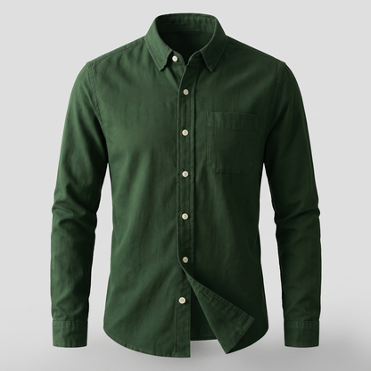 Loder Cotton Linen Shirt - Green