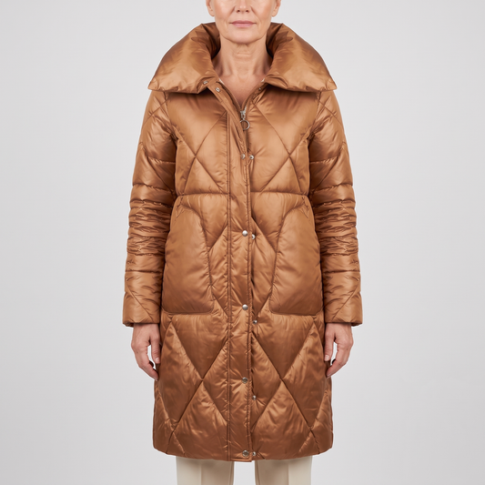 Longline Quilted Winter Coat