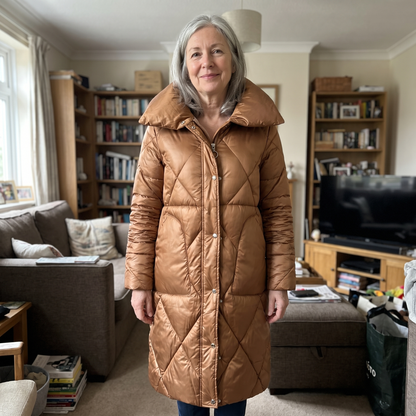 Longline Quilted Winter Coat