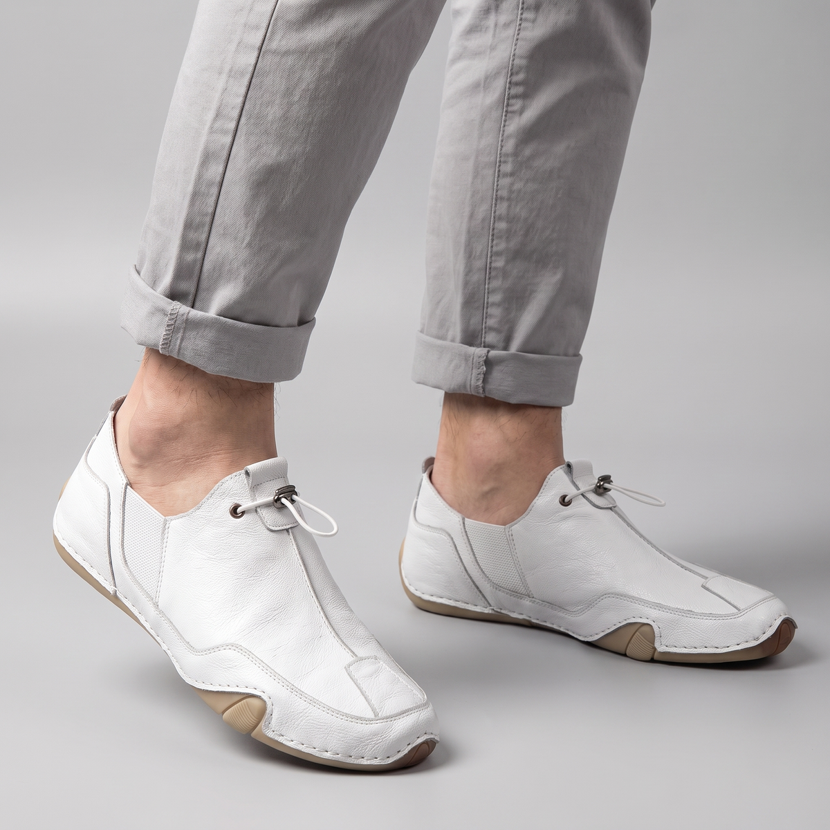 Lorenzo Leather-Look Slip-Ons