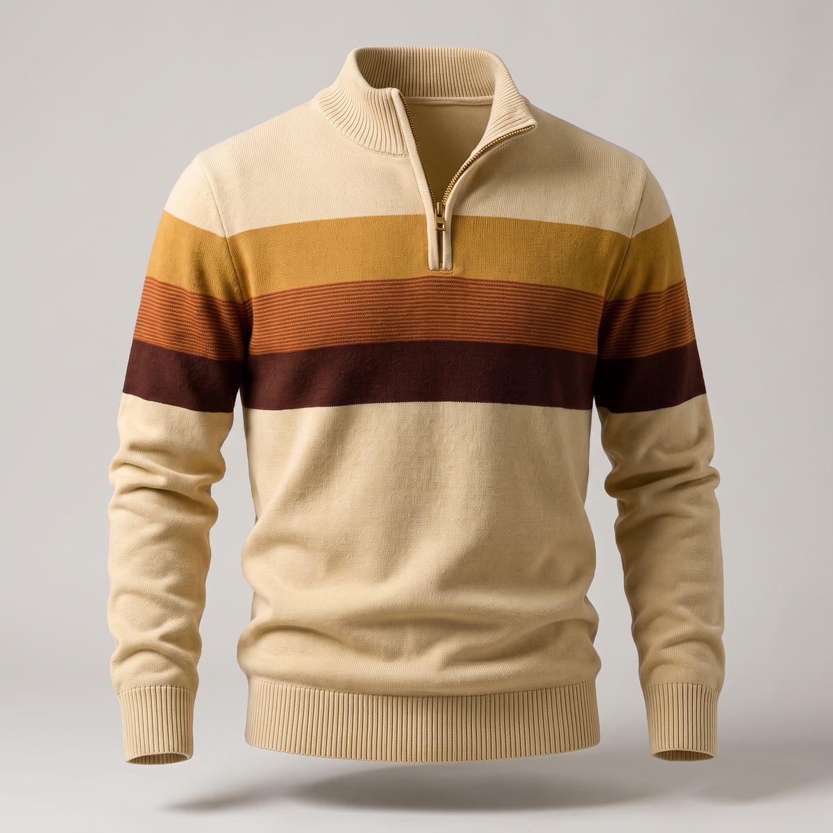 Lorven Stripe Pullover - Brown