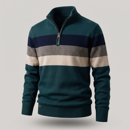 Lorven Stripe Pullover - Green