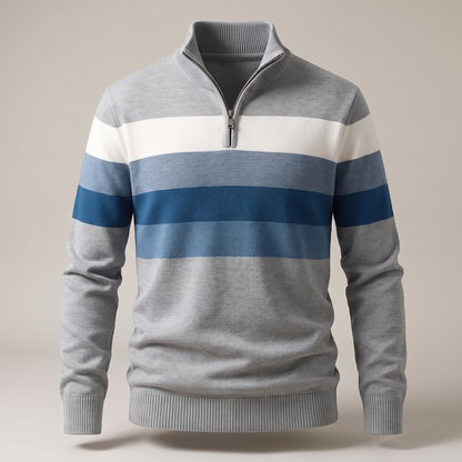 Lorven Stripe Pullover - Grey