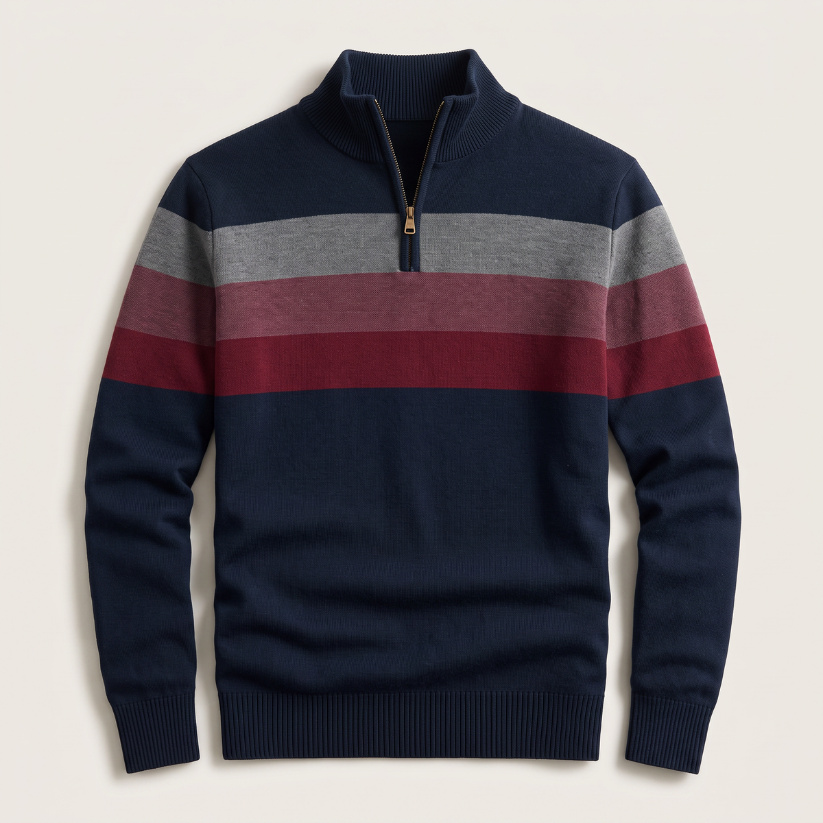 Lorven Stripe Pullover - Navy