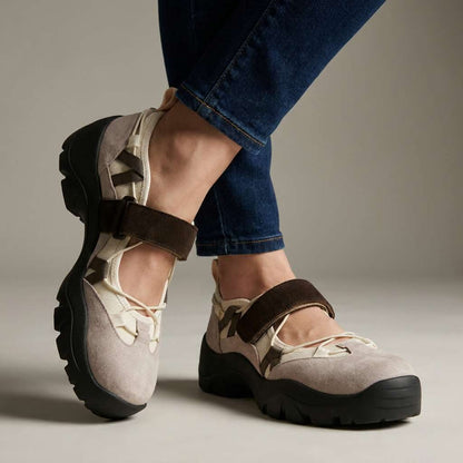 Lottie Chic Cross-Strap Sandals - Beige