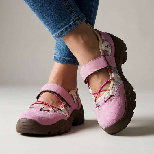 Lottie Chic Cross-Strap Sandals - Pink
