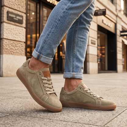 Loxley Refined Leather-Look Sneakers